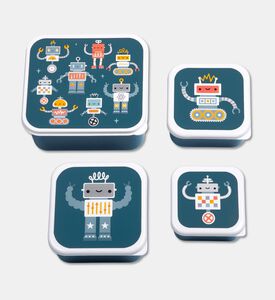 A Little Lovely Company Snack Box Set - Robots, Packshot View