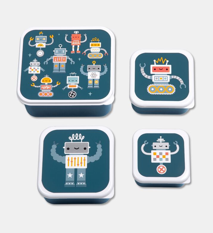 A Little Lovely Company Snack Box Set - Robots, Packshot View