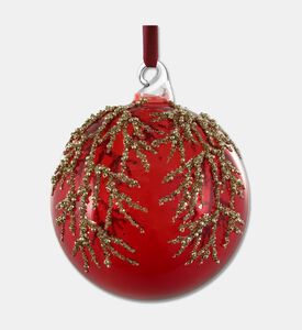 Shishi Ball Glass Beaded Branch, Red, 10-cm, Packshot View