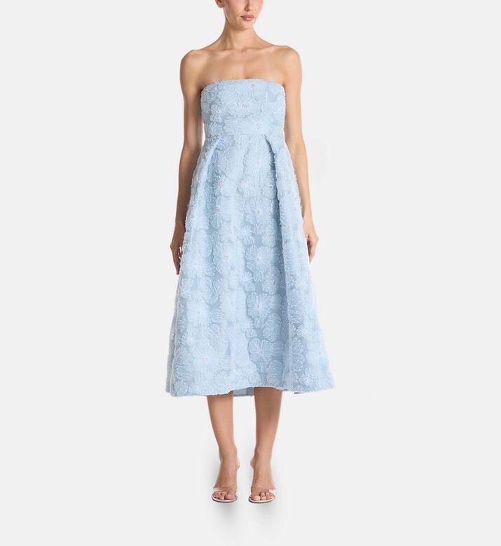 Savanna Dress, Blue, Xl, Model View