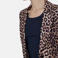 Classic Leopard-print Blazer