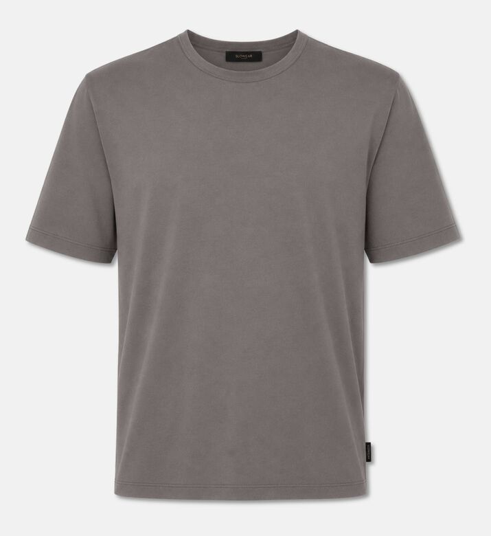 Slowear Silk-cotton Crewneck T-shirt, Grey, 56, Packshot View