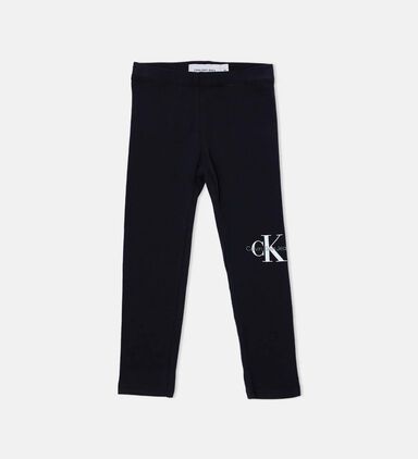 Elastic Waistband Side Logo-print Pants