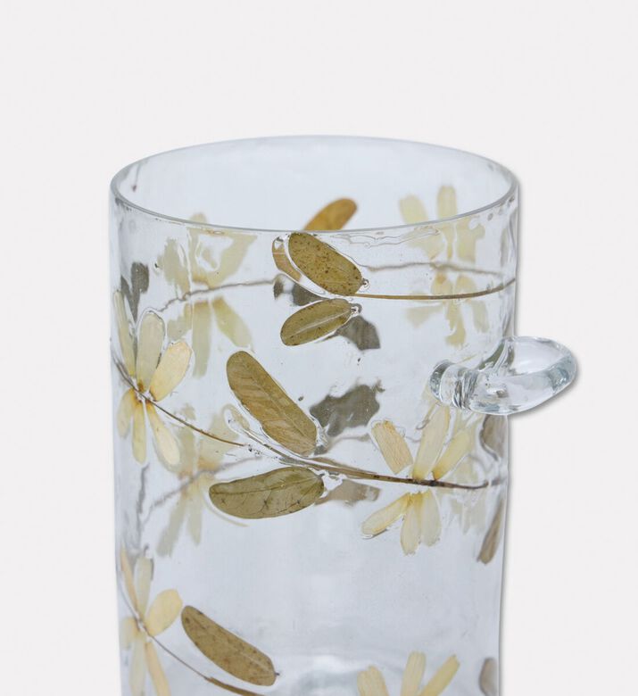 Home Deco and More Leaf-print Top Lid Jar, Brown, S, Packshot View
