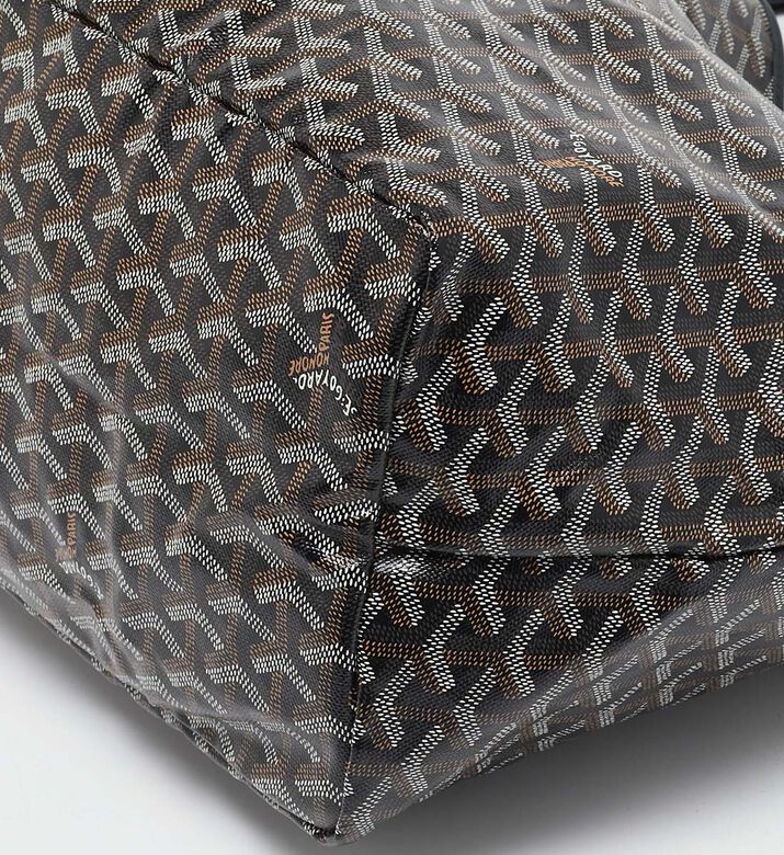 حقيبة يد سانت لويس من غويار بقماش غوياردين مطلي وجلد مملوكة مسبقًا