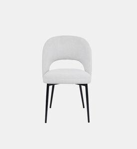 Pure Furniture Dex Metal Legs Dining Chair, Beige, Packshot View