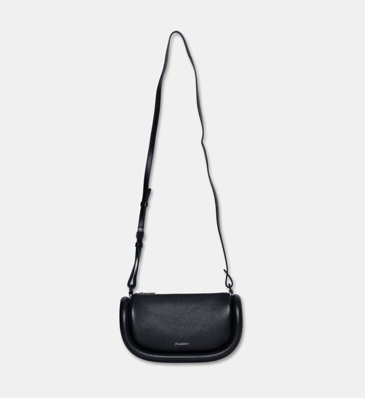 JW Anderson The Bumper-12 Leather Shoulder Bag, Black, Packshot View