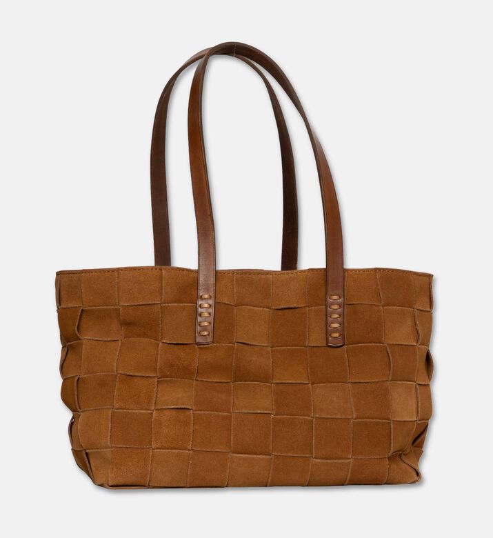 Dragon Diffusion Japan Handwoven Leather Tote Bag, Gold, Packshot View
