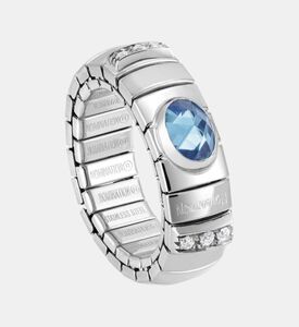 خاتم بأحجار ملونة قابل للتمدد