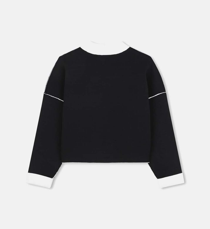 Knit Reversible Round Neck Sweater