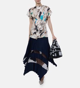 Fedora Silk Twill Short-sleeve Blouse