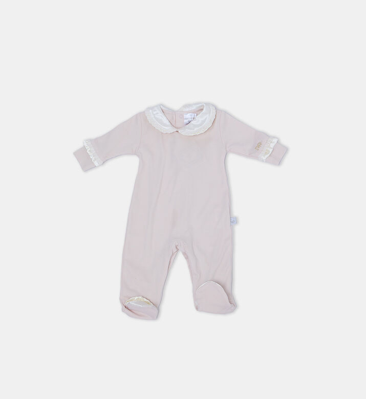 Ruffled-details Dungaree Gift Set