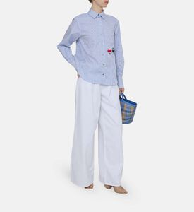 Wide-leg Denim Pants