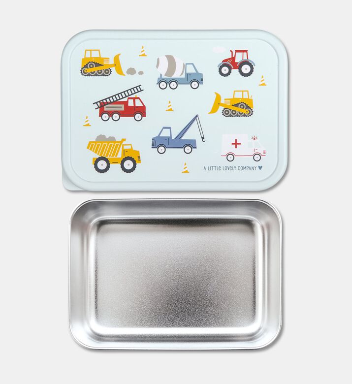 A Little Lovely Company Steel Lunch Box - Vehicles, Packshot View