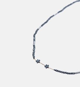 Hematite 3-stars Charms Necklace