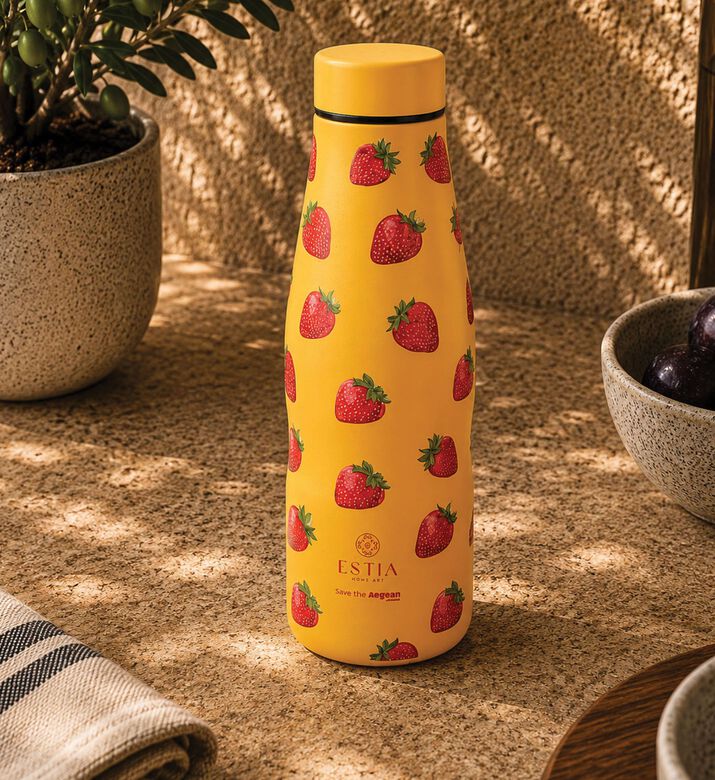 Estia Berry Bright Insulated Travel Flask, Packshot View