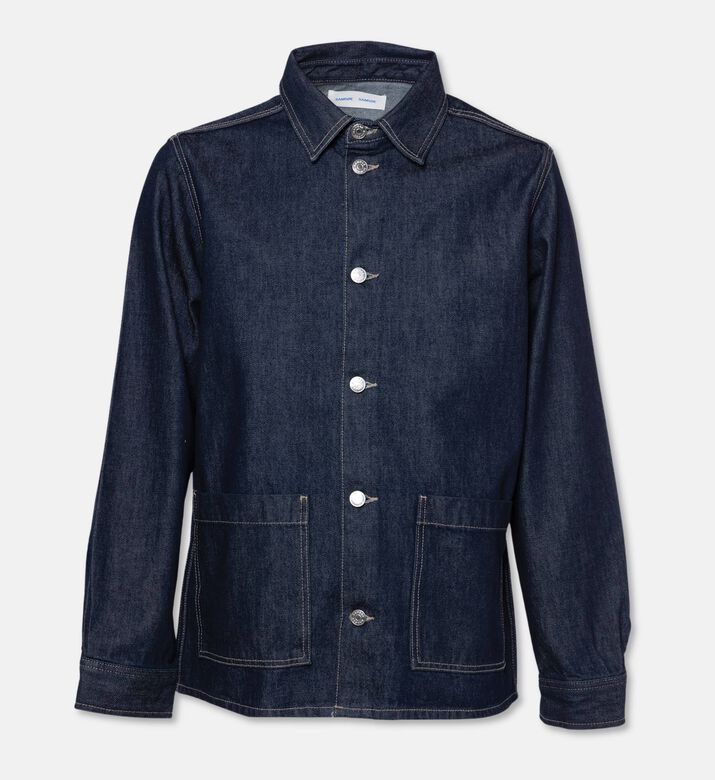 Samsoe Button Closure Long-sleeve Denim Jacket, Packshot View
