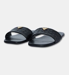 Schutz Single Strap Leather Slide Sandals, Packshot View