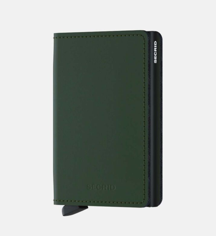 Matte Leather Slim Wallet