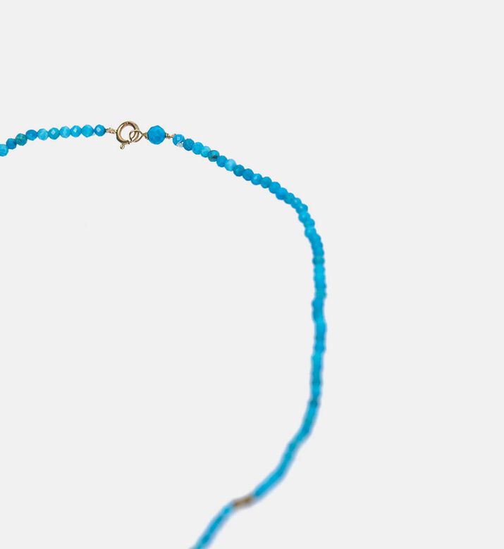 Turquoise Stone Beads Evil-eye Charm Necklace