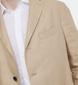 سترة بليزر نصف مبطنة بتصميم مقسم