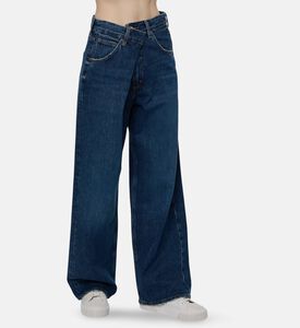Agolde High Rise Wide-leg Denim Pants, Model View
