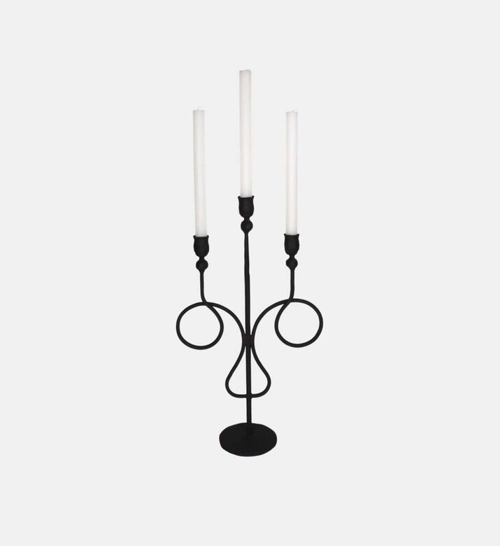 حامل شموع حديدي 3 عصا