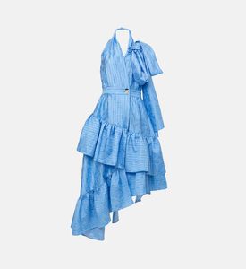 Ruffled Halter-neck Dress