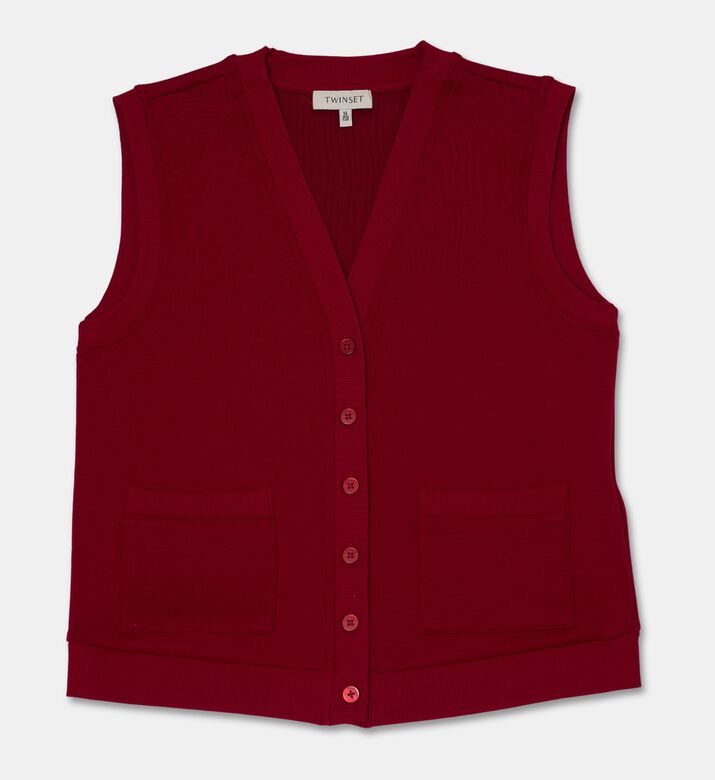 Twinset Knitted Sleeveless Gilet, Packshot View
