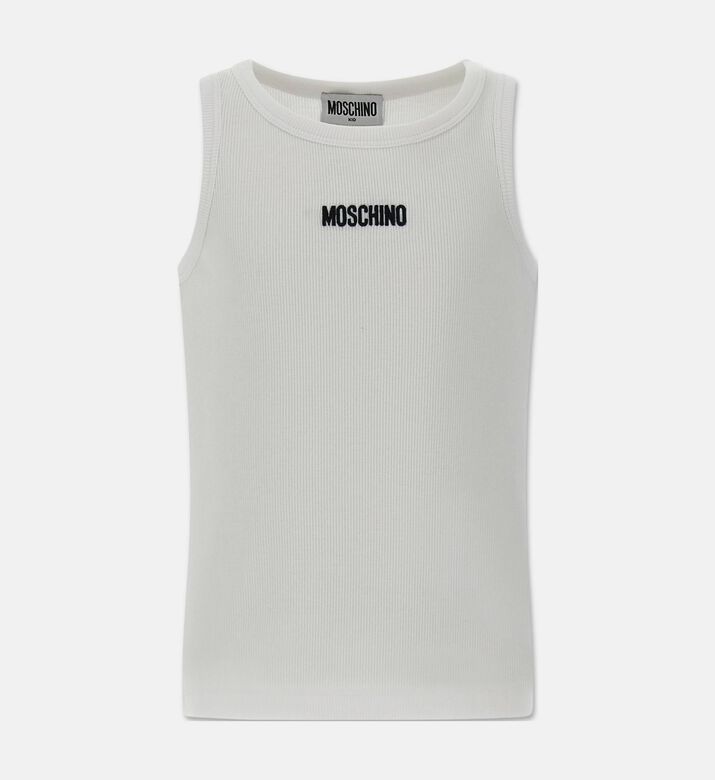 Moschino BKT Ribbed Sleeveless Tank Top, Packshot View