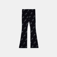 Cotton All-over Logo-print Flared Pants