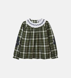 بلوزة من القطن بمربعات من جاردين ديفر