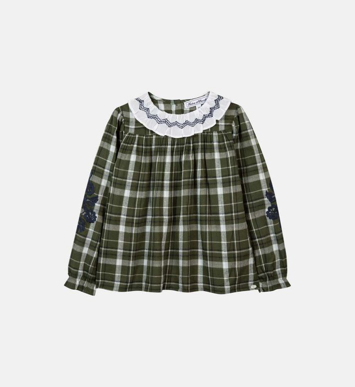 Jardine Dhiver Cotton Checkered Top