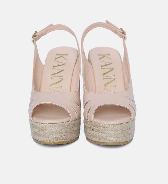 Tiger Open Toe Wedge Sandals