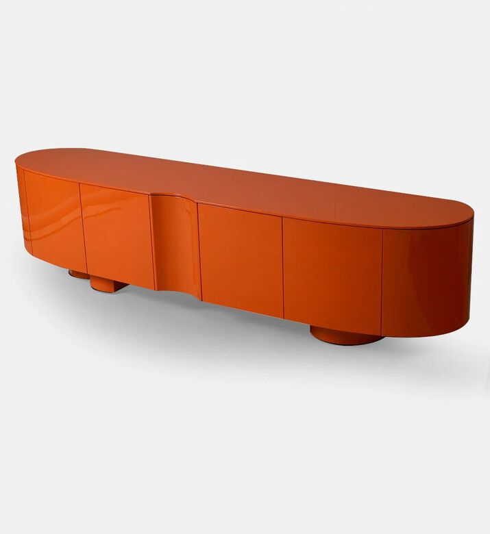 Home Deco and More Tokyo Tv Iron Unit, Orange, 220x50x51-cm, Packshot View