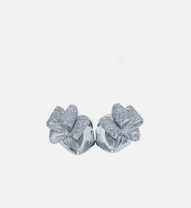 حذاء مسطح مفتوح من خلف براق بعقدة