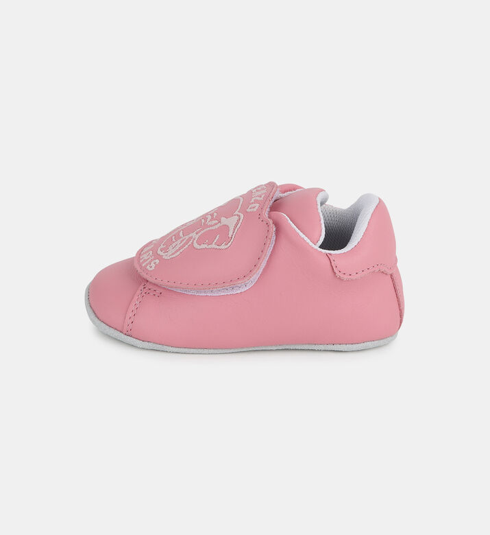 Embroidered Leather Slippers