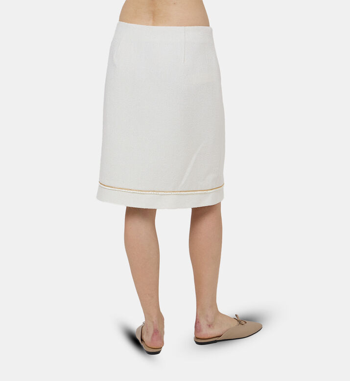 تنورة تويد مستوحاة من الطراز البحري