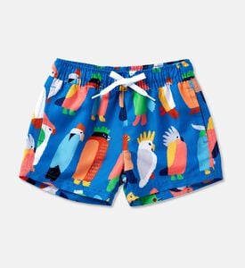 Halcyon Nights Tropical Bird-print Swim Shorts, Packshot View