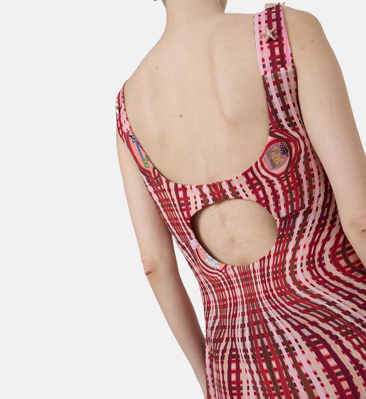 Plaid Starfish Straps Dress