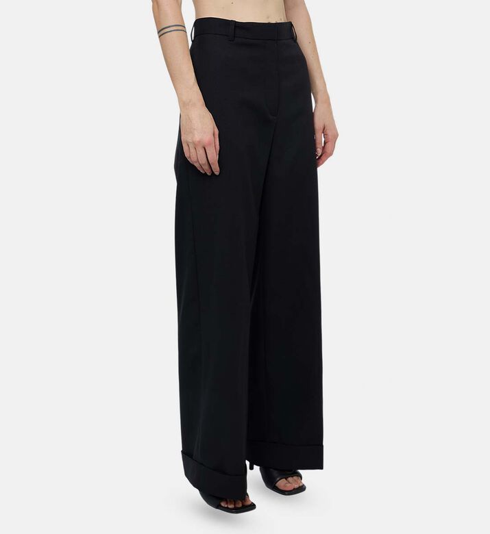 The Kooples Tailored Wide-leg Trousers, Model View