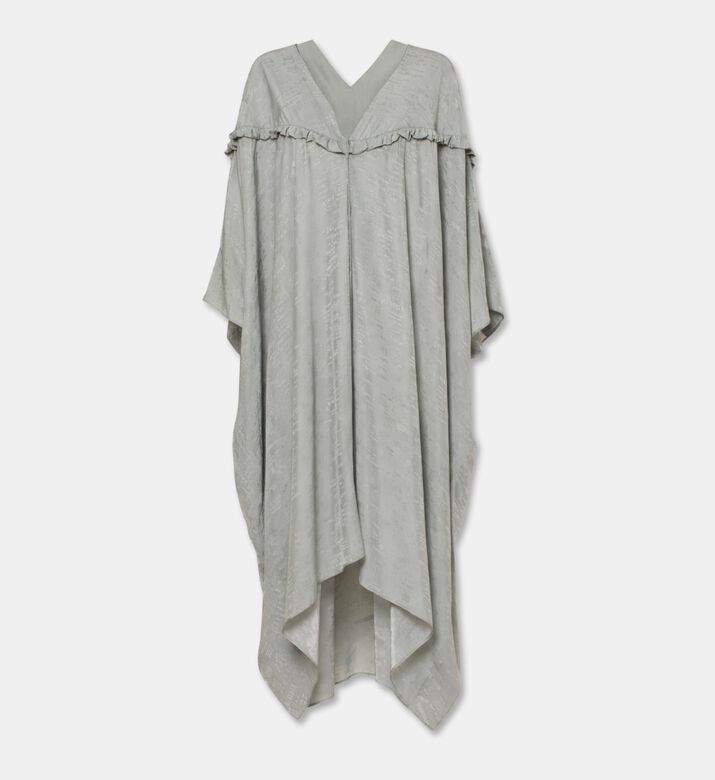 MM6 Ruffled V-neck Midi Dress, Packshot View