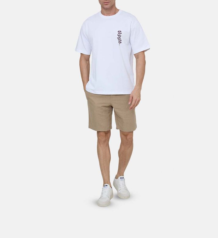 Floral Print Crew Neck T-shirt