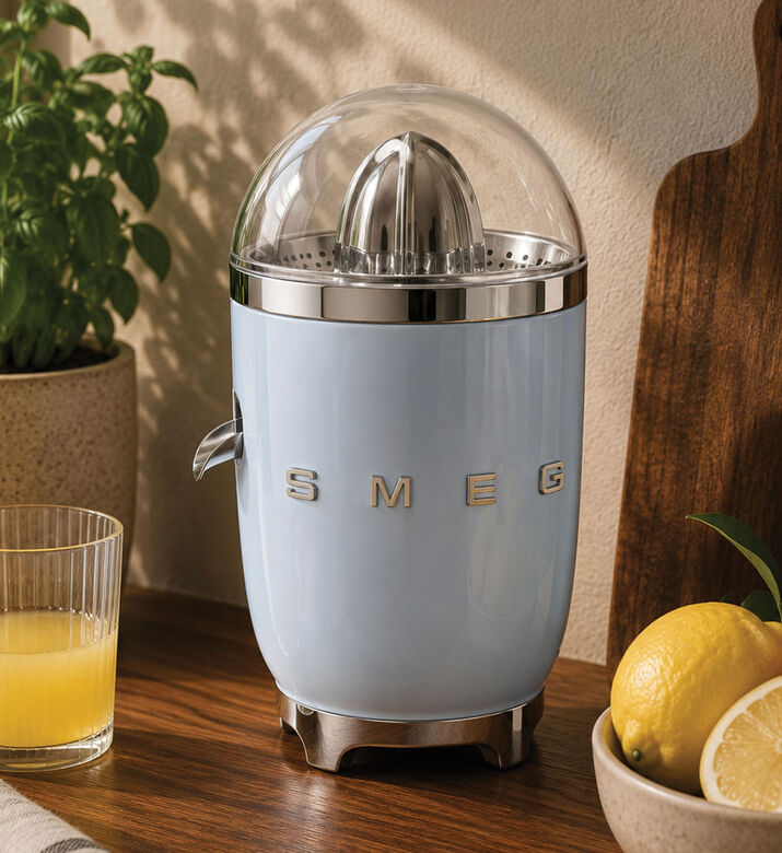 Smeg 50s Style Electric Citrus Juicer, Light-blue, Packshot View