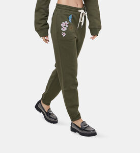 Sofia Floral-embroidery Jersey Track Pants