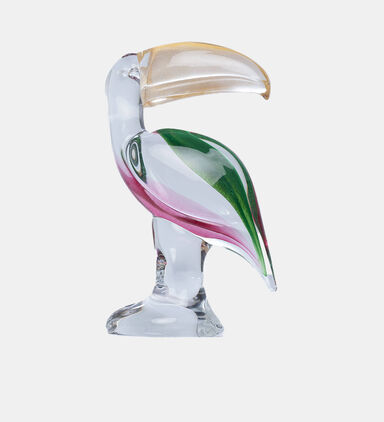 Big Colorful Toucan Crystal Sculpture