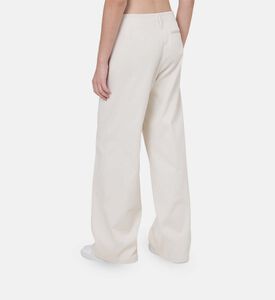 Flared Cotton-blend Trousers