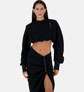 تنورة تيري متوسطة الطول بفتحة جانبية