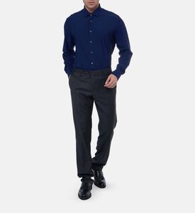 قميص بأزرار إغلاق بقماش ناعم