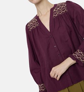 Ba and Sh Button Closure Long-sleeve Shirt, Model View